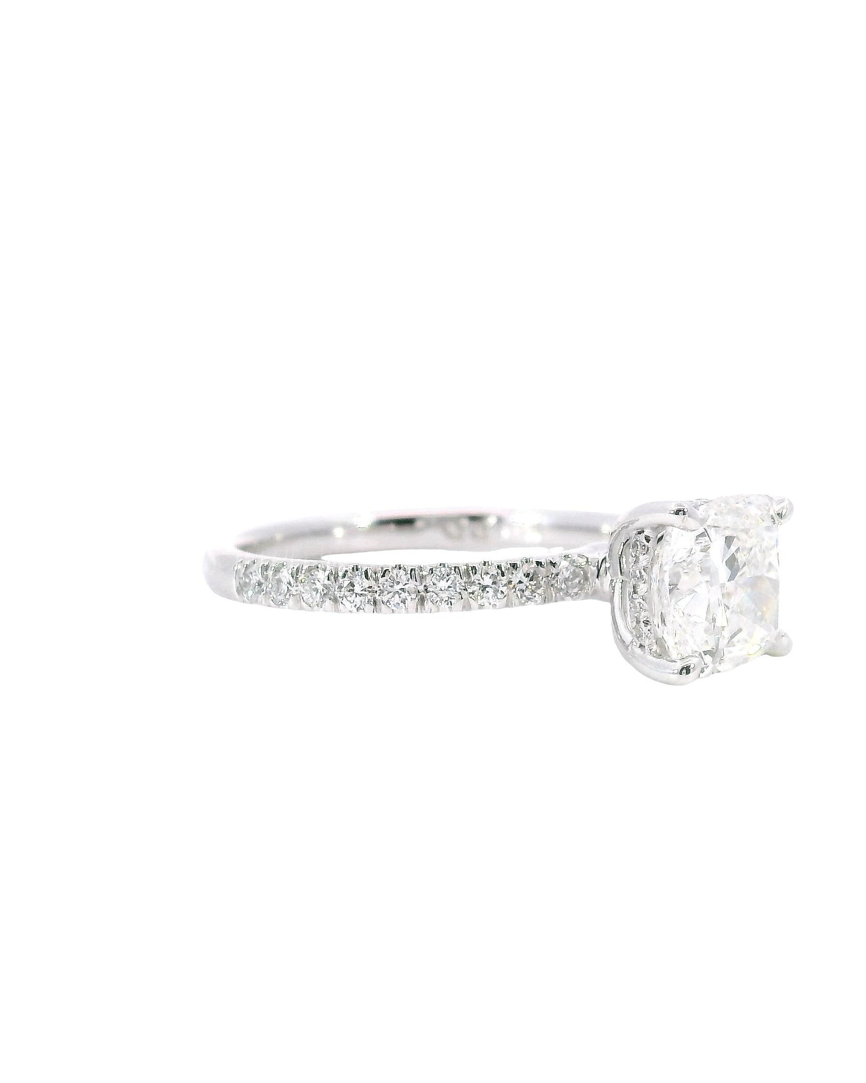 1.92Ct Cushion Cut Lab-Grown Diamond Parker Grace with Hidden Halo