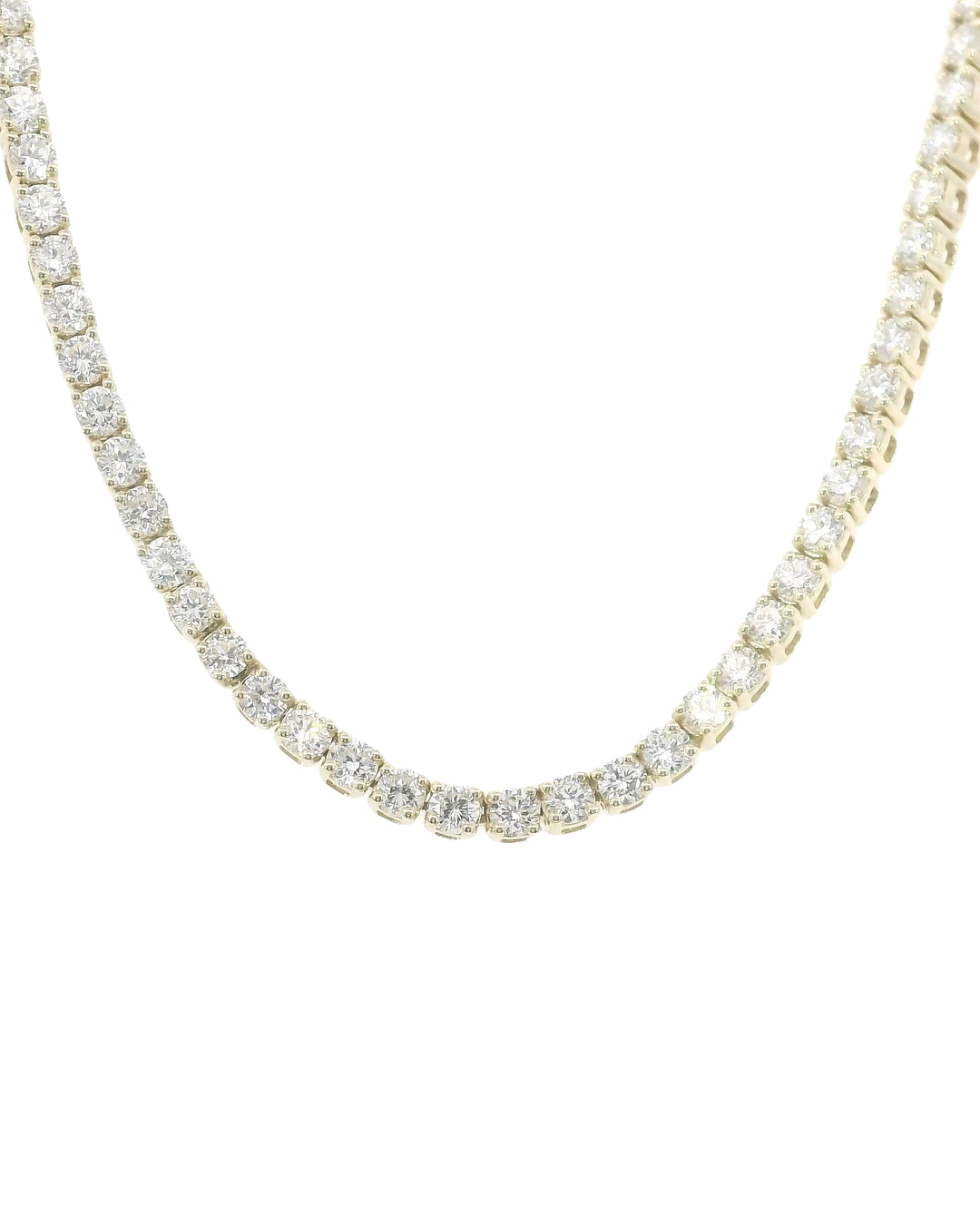 7.50Ct Round Brilliant Cut Lab-Grown Diamond Classic Set Tennis Necklace