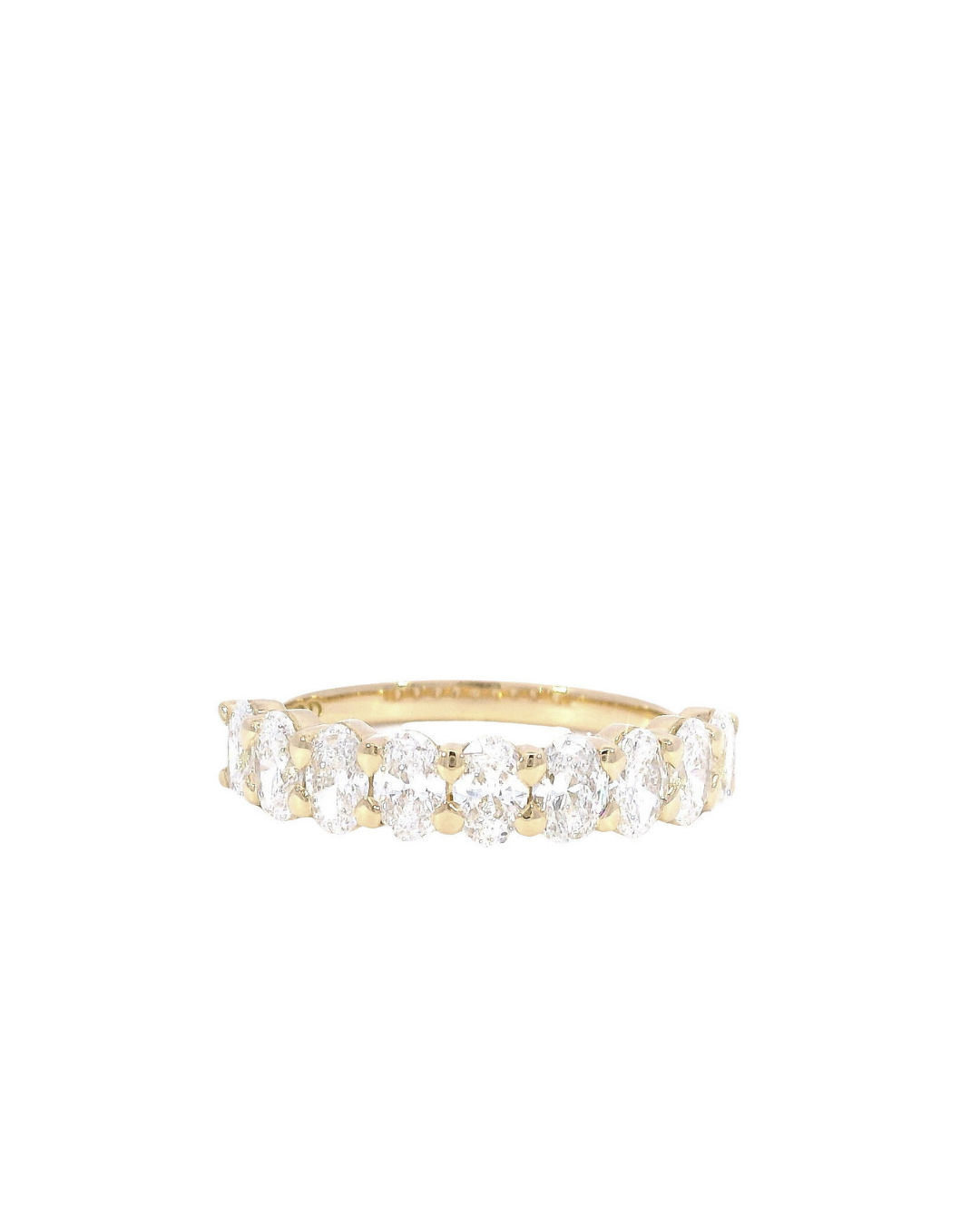 1.35ct Oval Lab-Grown Diamond Double Shared Claw Eternity Ring