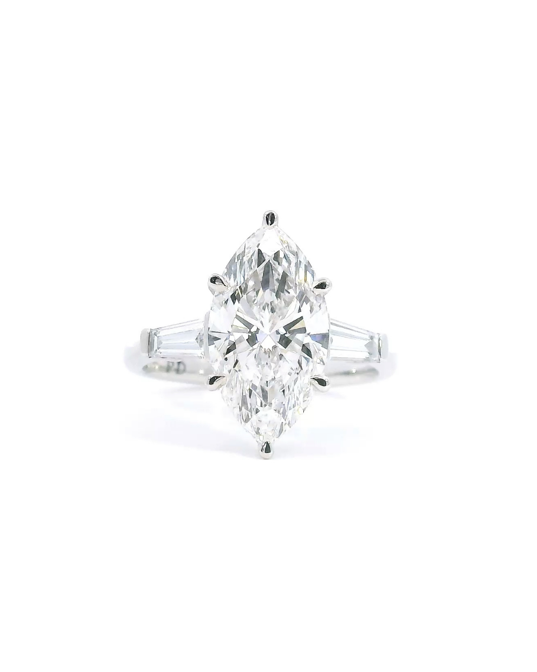3.52Ct Marquise Lab-Grown Diamond in the Duke Design with Hidden Halo