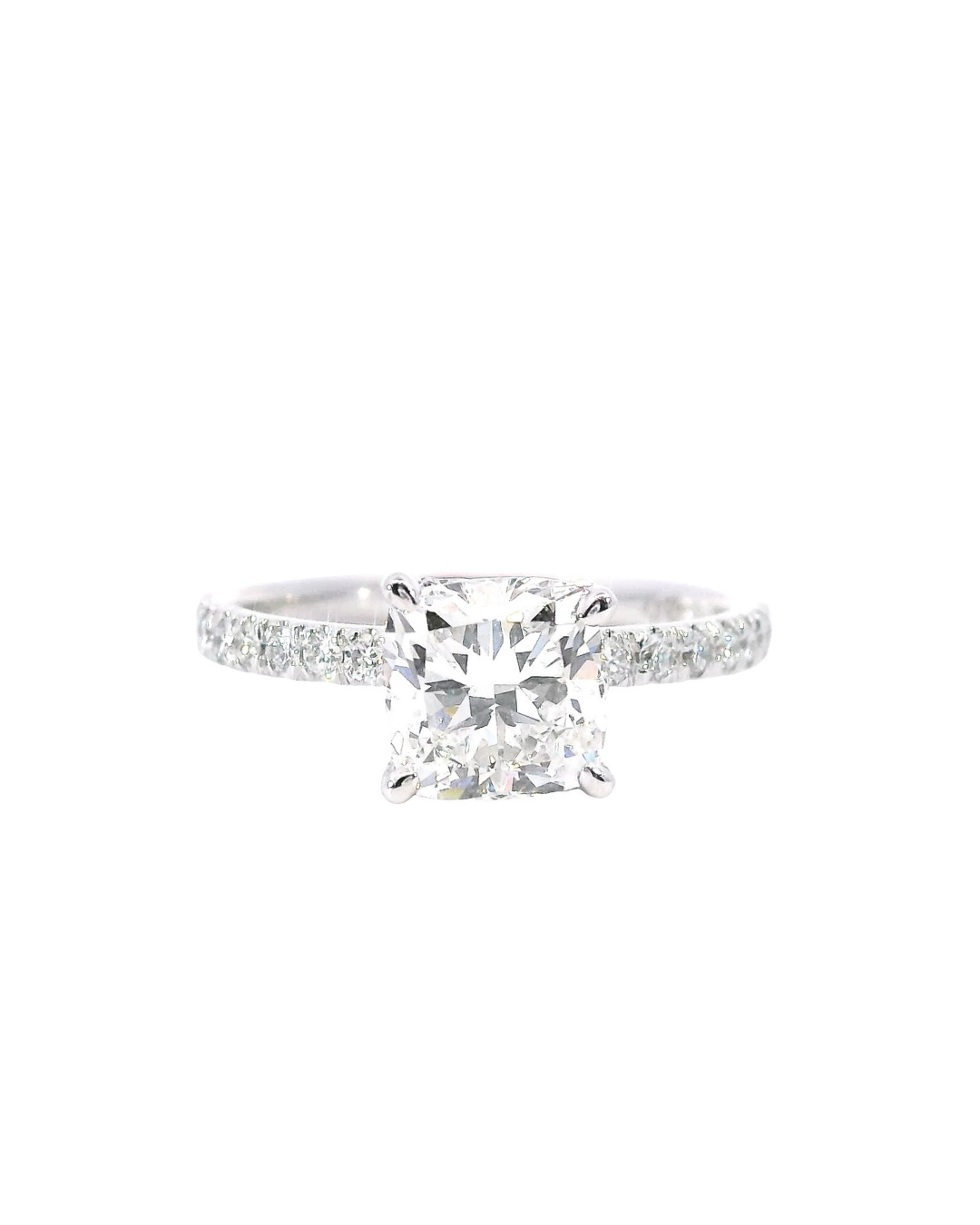 1.92Ct Cushion Cut Lab-Grown Diamond Parker Grace with Hidden Halo
