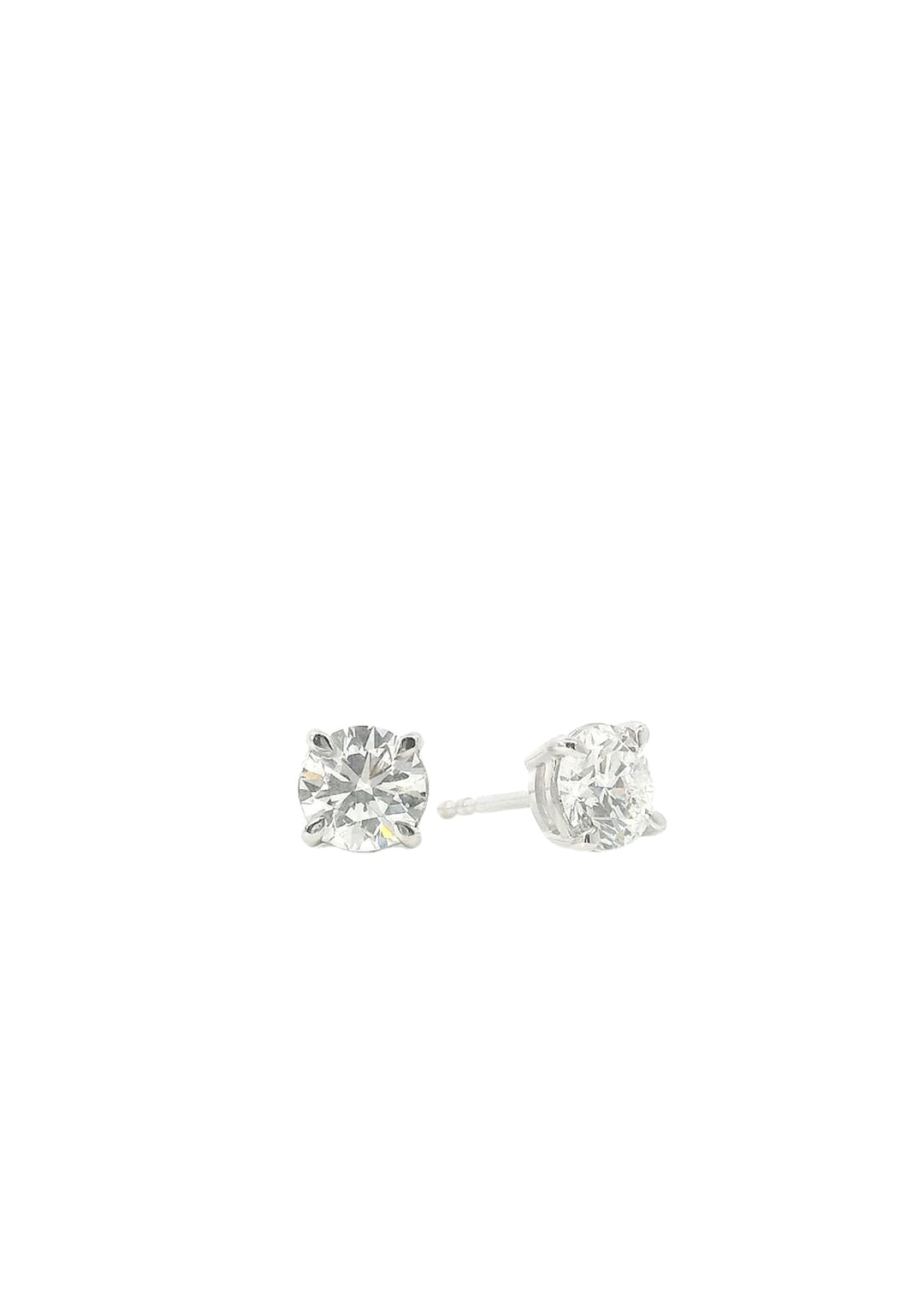 TW1.40ct Round Brilliant Cut Natural Diamond Studs