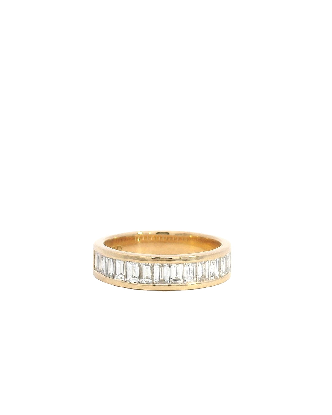 Emerald Cut Channel Set Eternity Ring