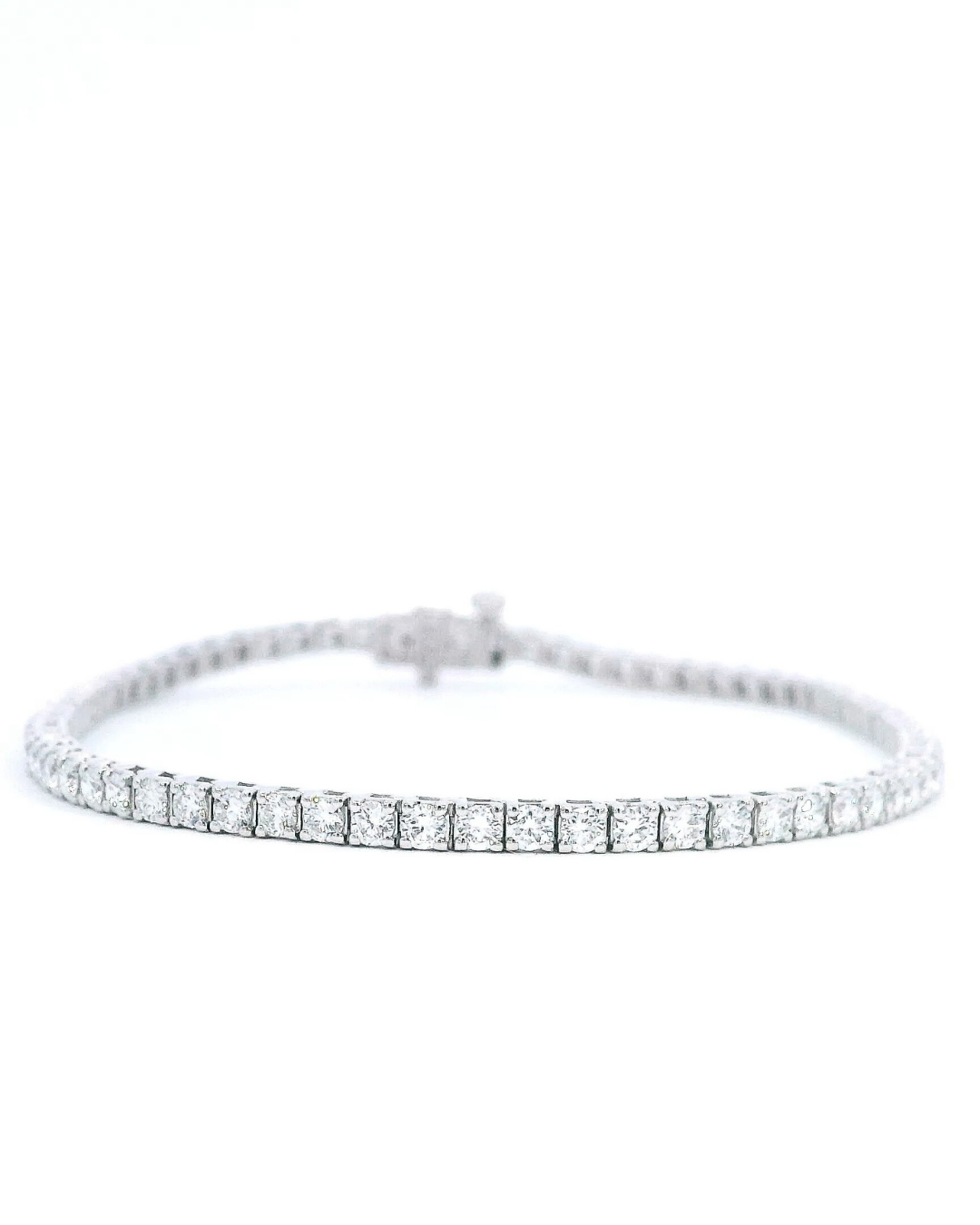 2.94Ct Round Brilliant Cut Classic Set Lab-Grown Diamond Tennis Bracelet