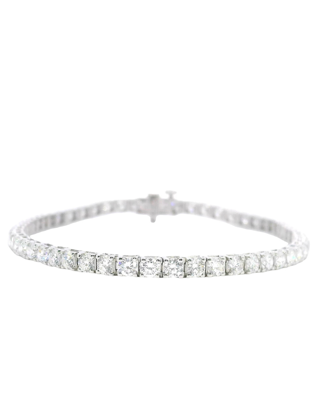 5.27Ct Round Brilliant Cut Classic Set Lab-Grown Diamond Tennis Bracelet