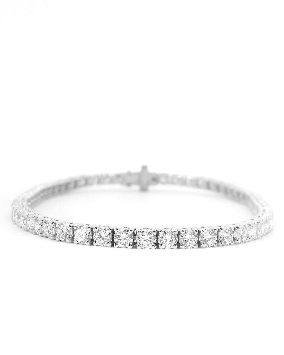 5.33Ct Round Brilliant Cut Classic Set Lab-Grown Diamond Tennis Bracelet