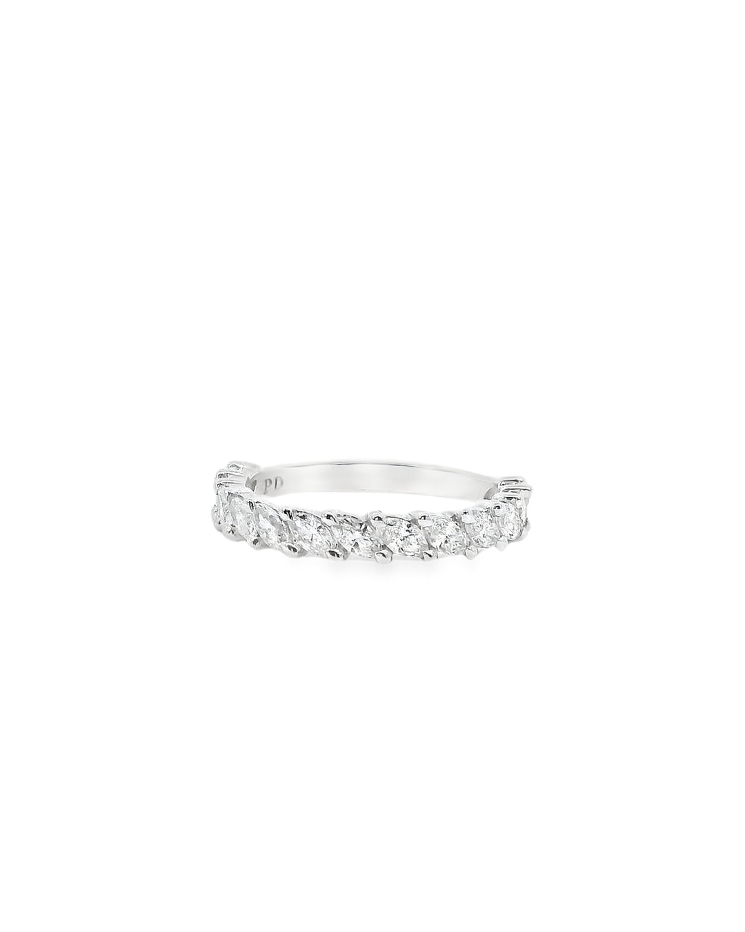 1.05ct Marquise Cut Lab-Grown Diamond Slanted Set