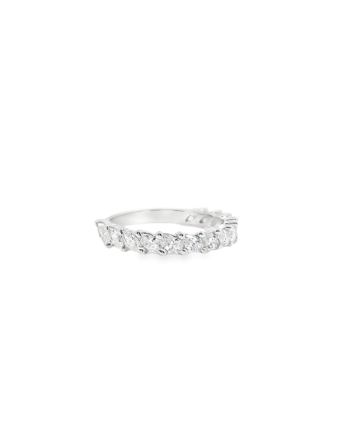 1.05ct Marquise Cut Lab-Grown Diamond Slanted Set