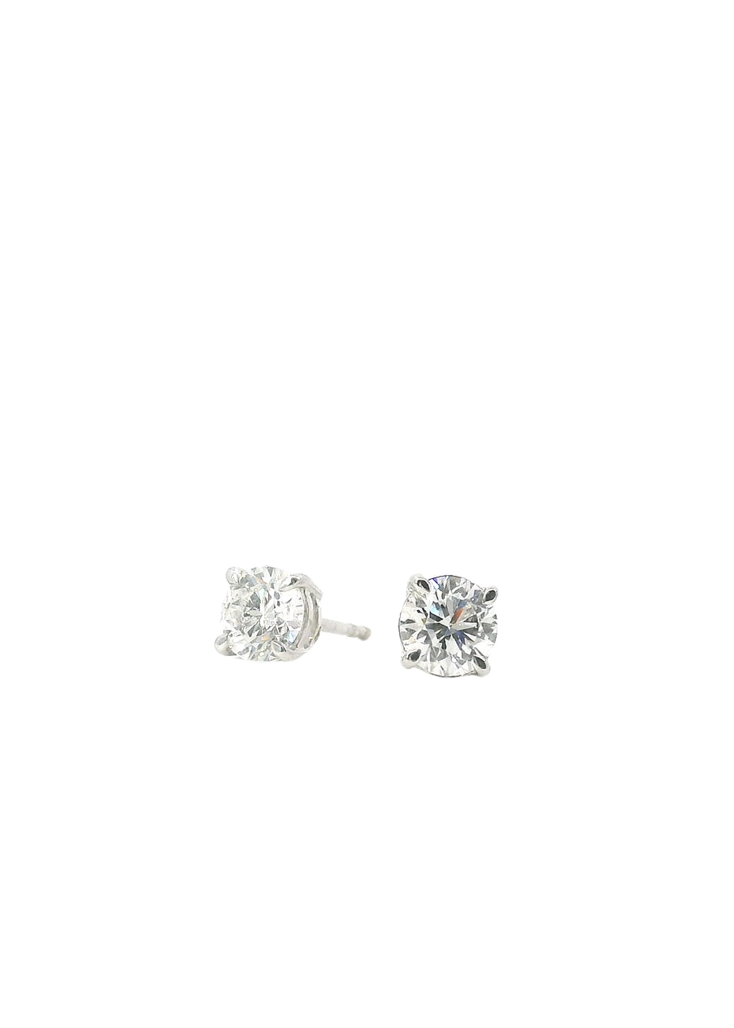 TW1.40ct Round Brilliant Cut Diamond Studs