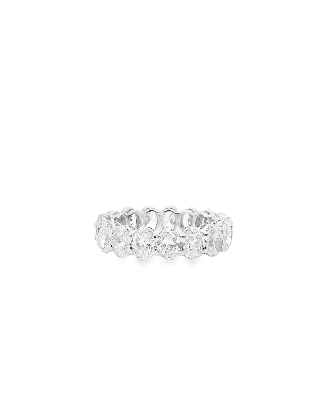 5.10ct Oval Cut Lab-Grown Diamond Double Gallery Eternity Ring