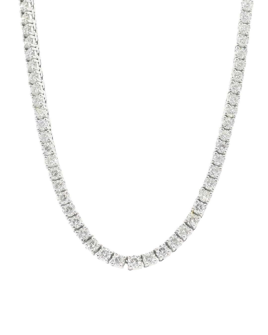 7.95ct Round Brilliant Cut Lab-Grown Diamond Tennis Necklace