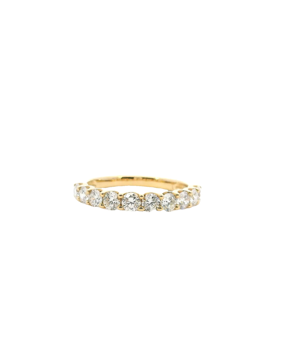 1.06ct Round Brilliant Cut Natural Diamond U-Scallop Eternity Band