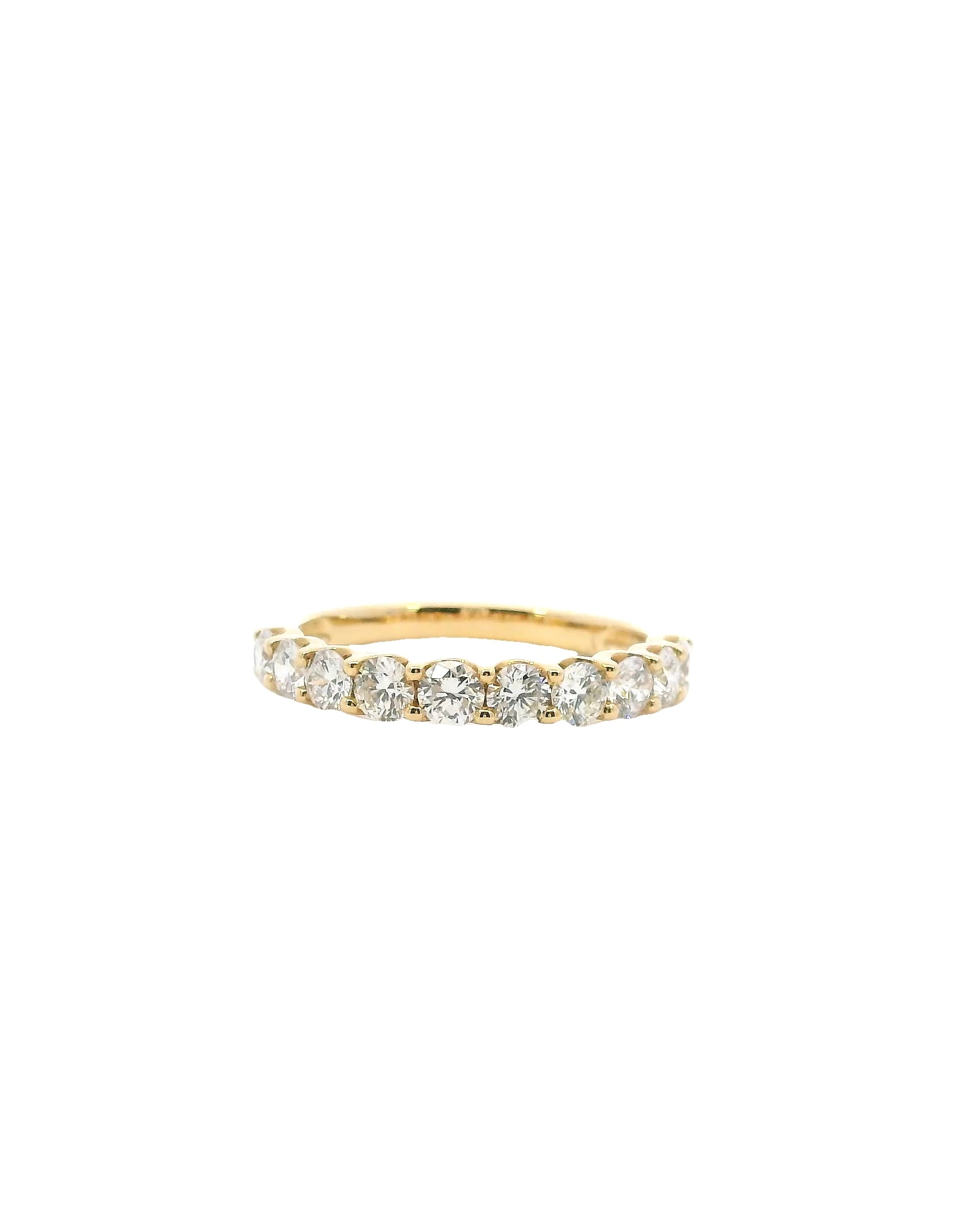 1.06ct Round Brilliant Cut Natural Diamond U-Scallop Eternity Band