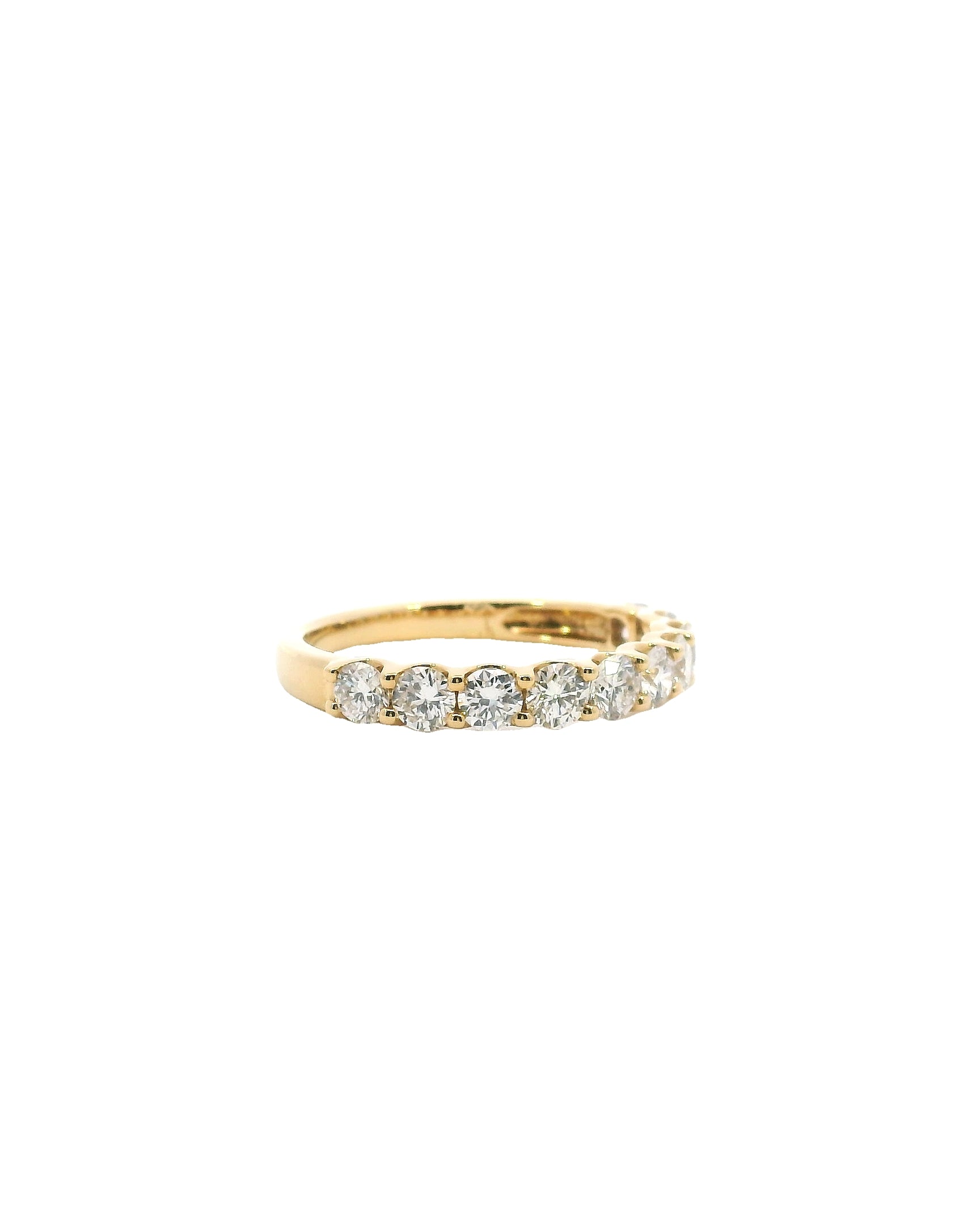 1.06ct Round Brilliant Cut Natural Diamond U-Scallop Eternity Band