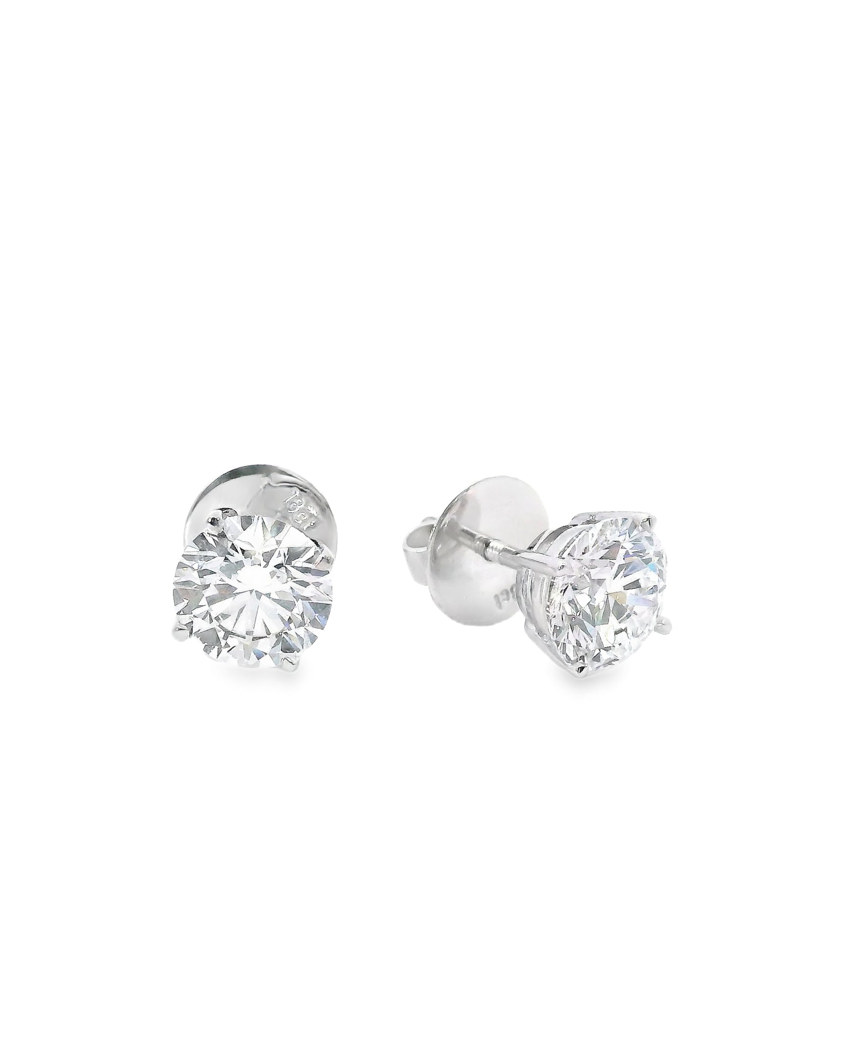 TW3.00ct Round Brilliant Cut Lab-Grown Diamond Studs