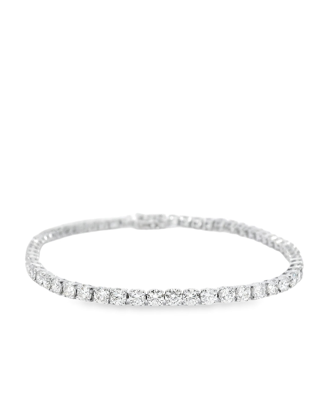 5.15ct Round Brilliant Cut Classic Set Natural Diamond Tennis Bracelet