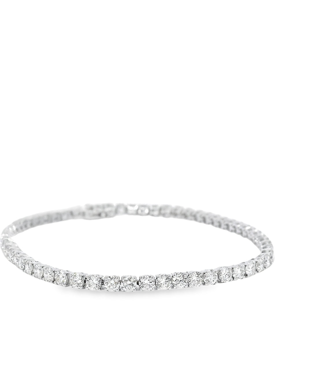 5.15ct Round Brilliant Cut Classic Set Natural Diamond Tennis Bracelet