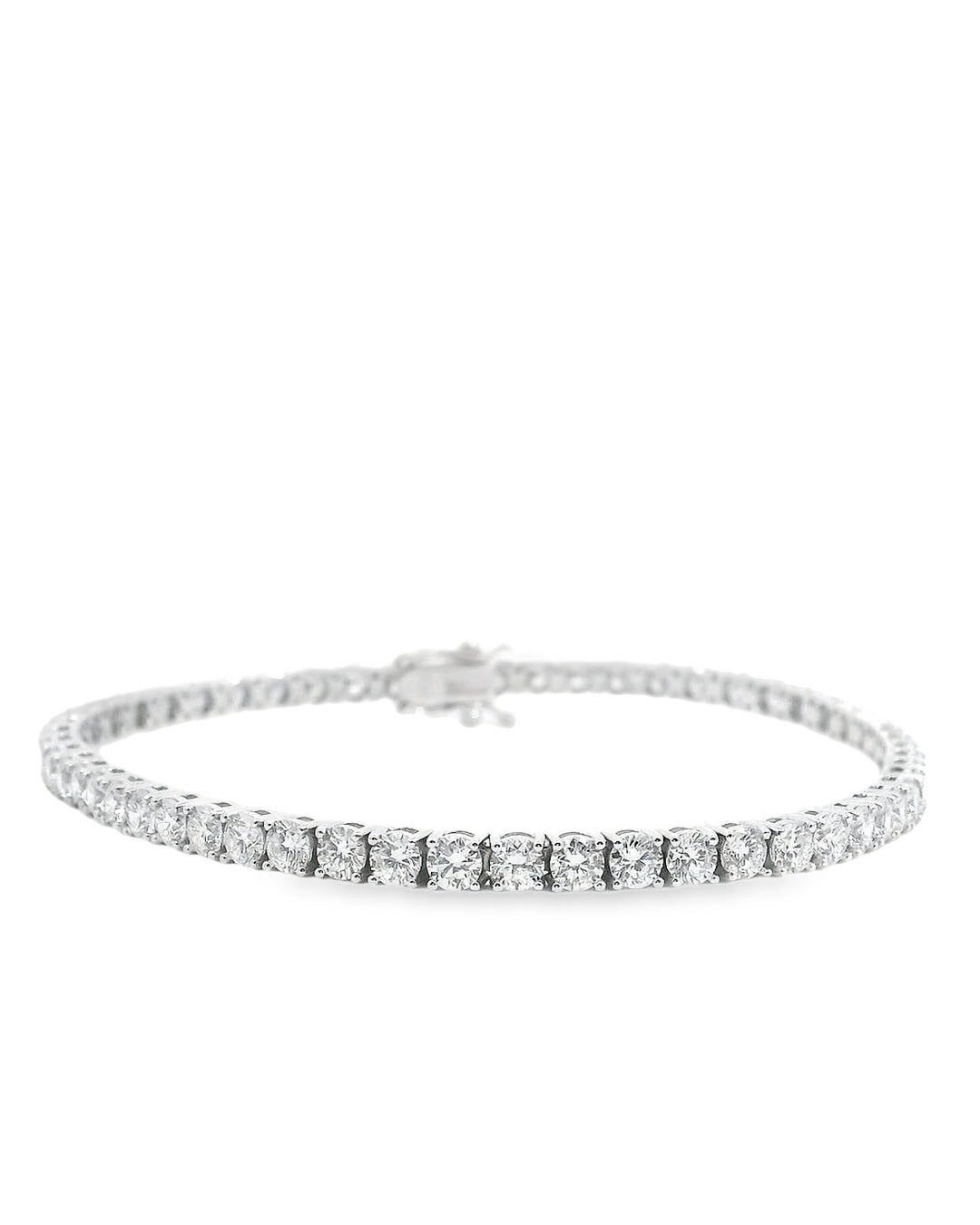 6.06ct Round Brilliant Cut Classic Set Tennis Bracelet