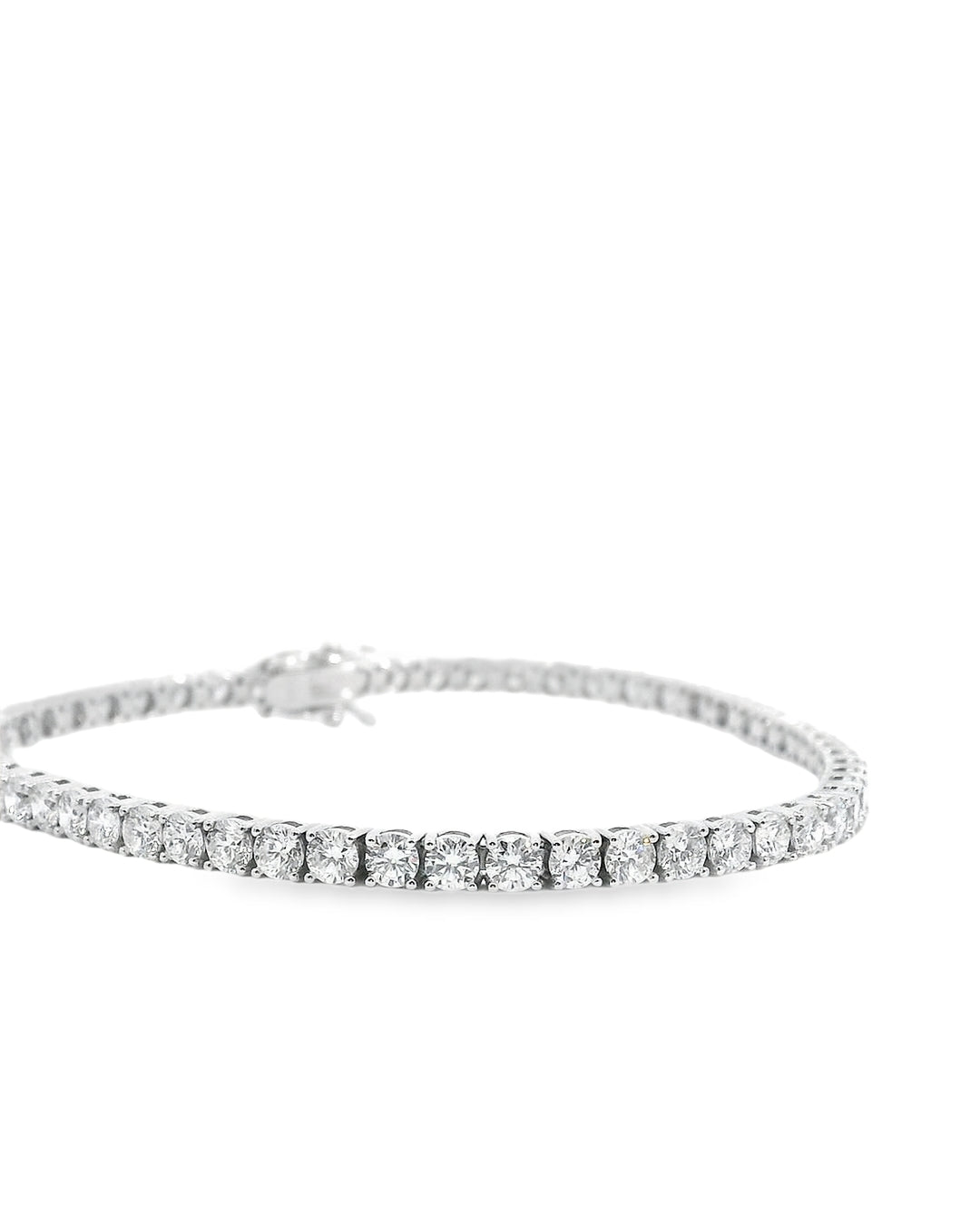 6.06ct Round Brilliant Cut Classic Set Tennis Bracelet