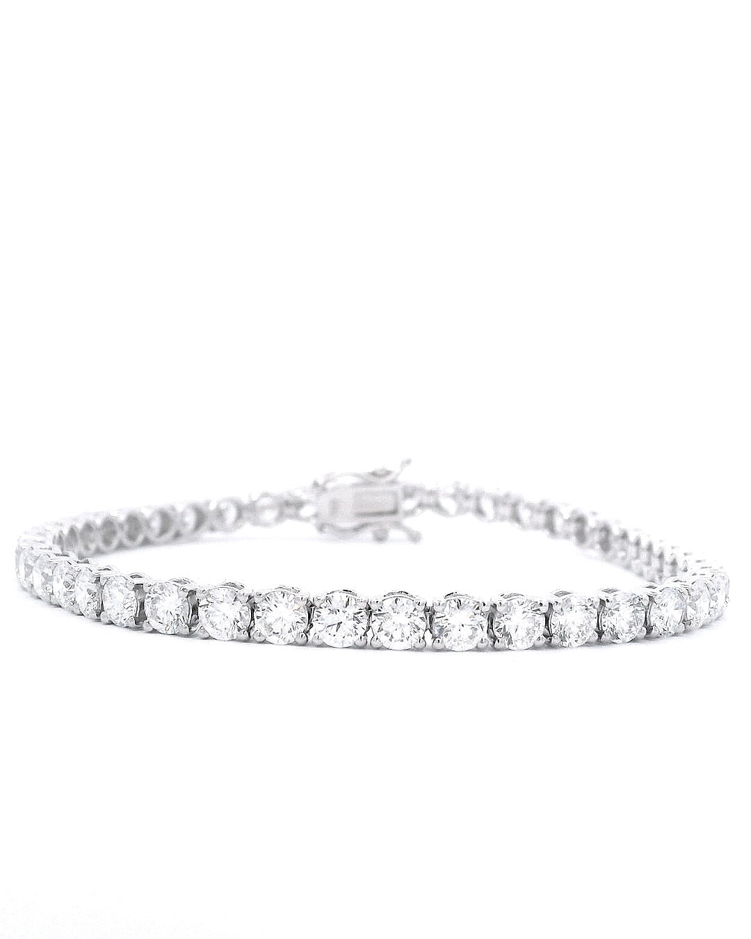 8.80ct Round Brilliant Cut Classic Set Lab-Grown Diamond Tennis Bracelet