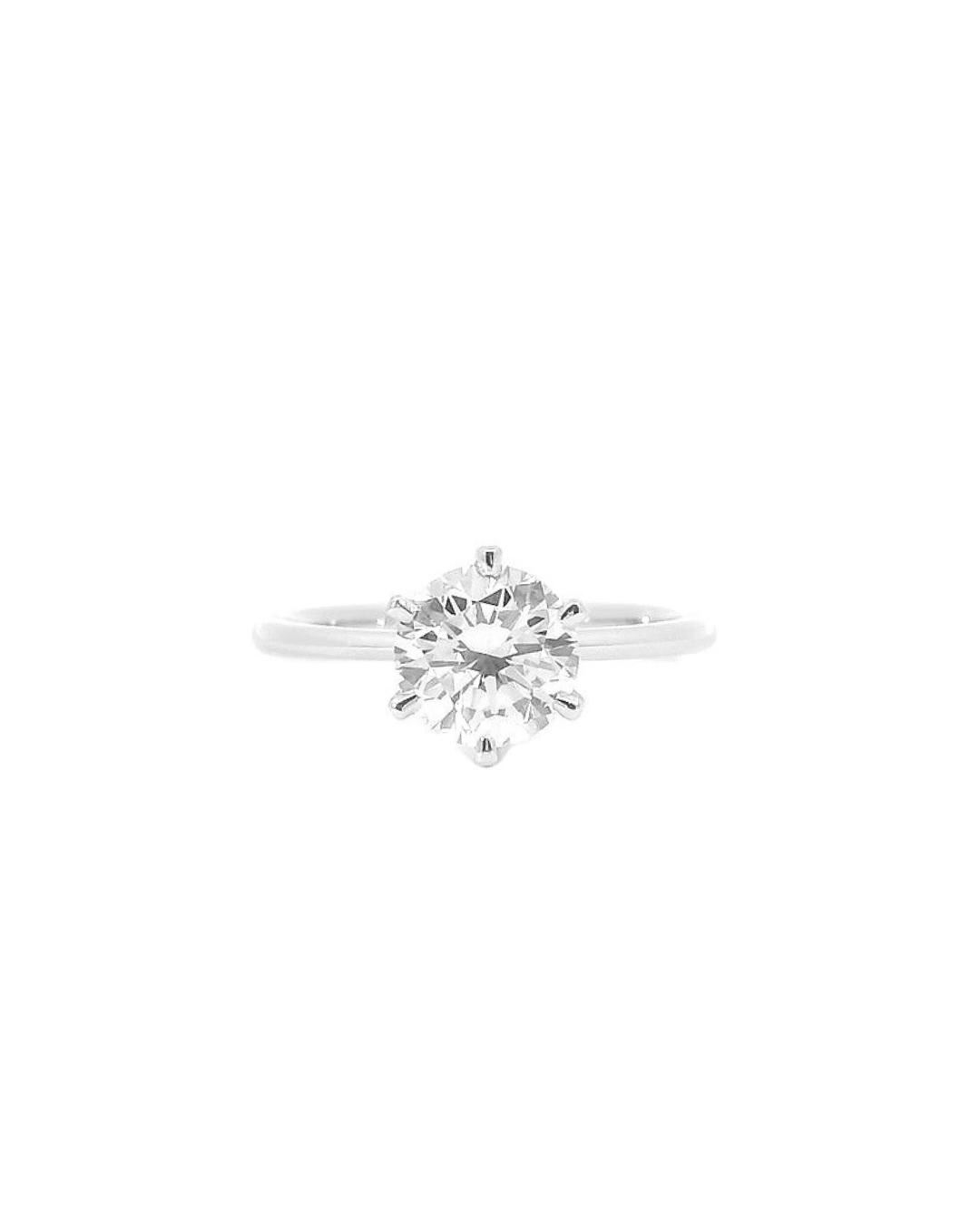 Round Brilliant Diamond in the Parker Classic Solitaire