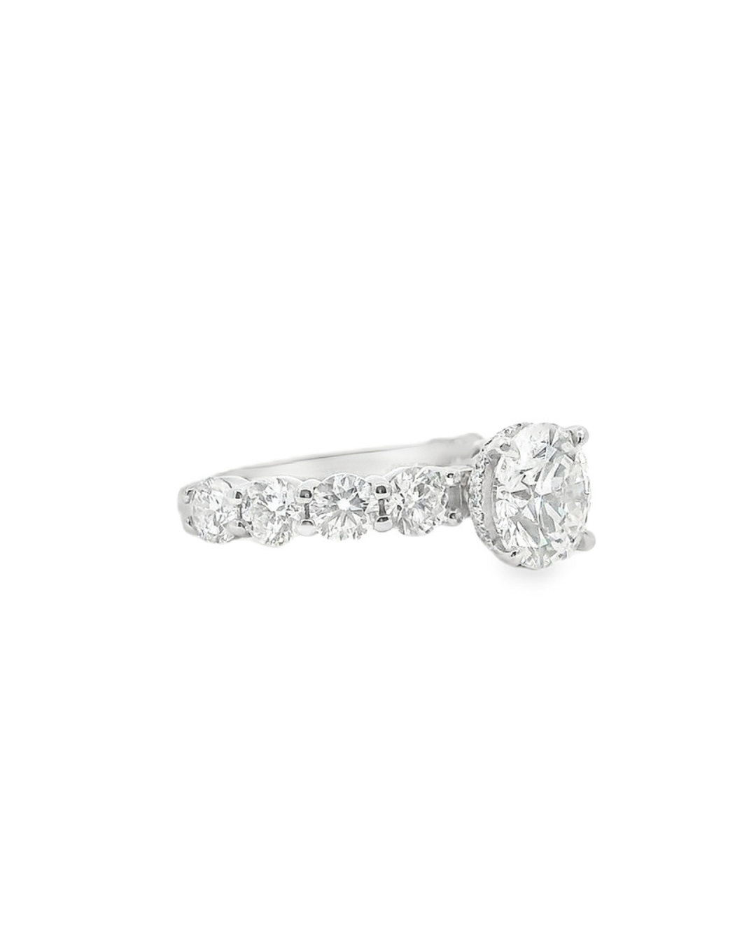 3.50ct Round Brilliant Natural Diamonds in the Margot Design