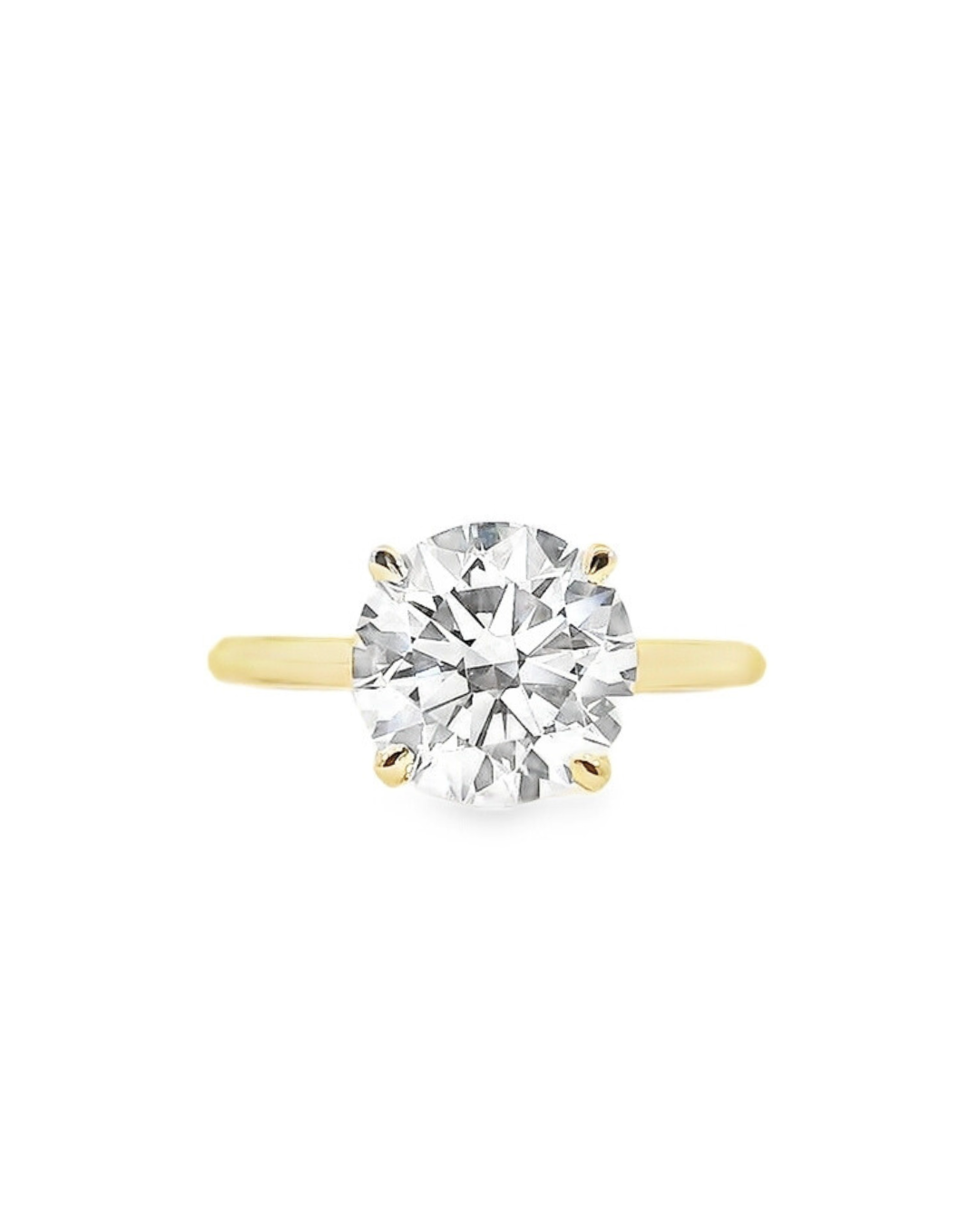 2.56ct Round Brilliant Lab-Grown Diamond in the Four Claw Parker Classic Solitaire