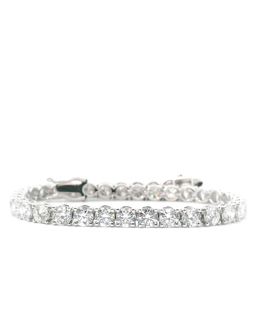 10.20ct Round Brilliant Cut Classic Set Lab-Grown Diamond Tennis Bracelet
