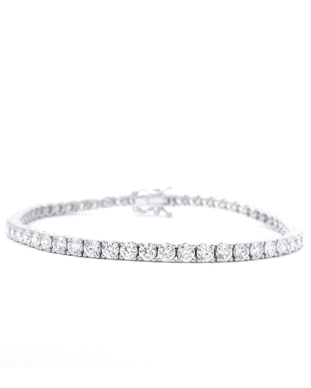 5.80ct Round Brilliant Cut Classic Set Lab-Grown Diamond Tennis Bracelet