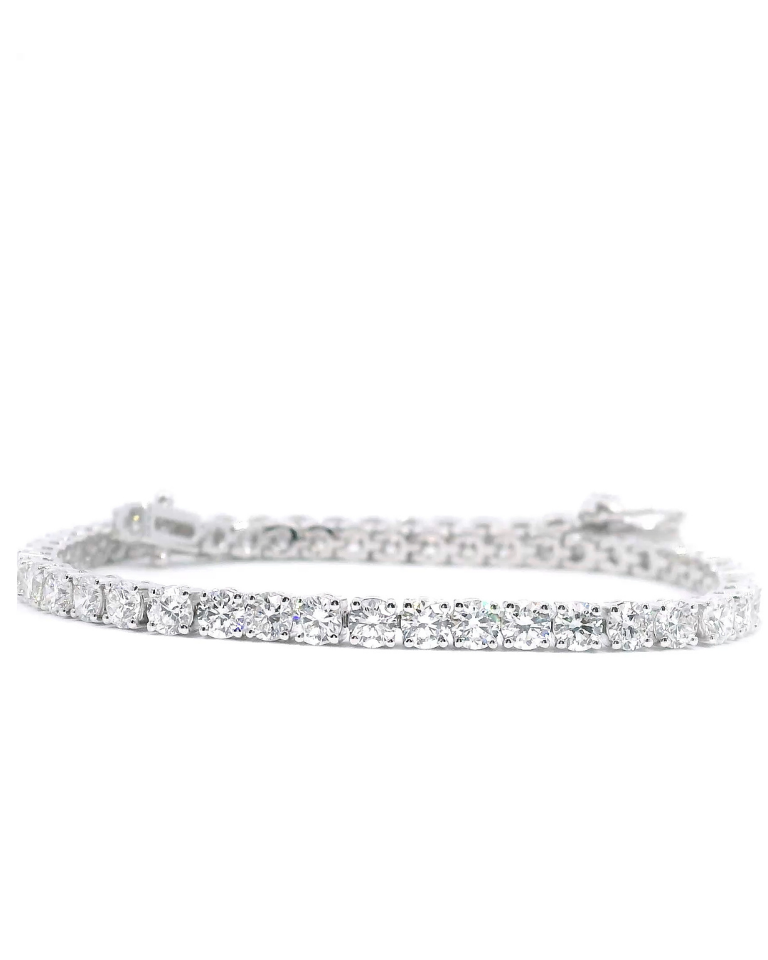 4.83Ct Round Brilliant Cut Classic Set Natural Diamond Tennis Bracelet