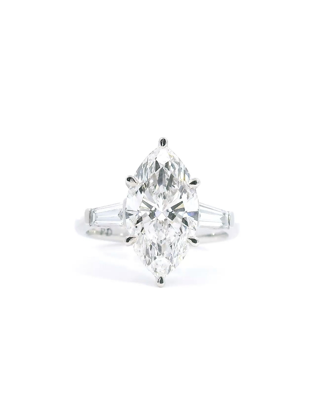 Marquise Cut Diamond in the Duke Design with Hidden Halo