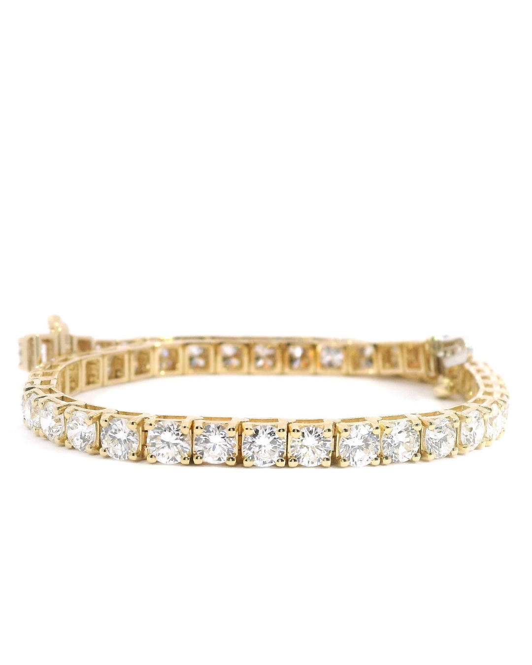 7.28Ct Round Brilliant Cut Classic Set Lab-Grown Diamond Tennis Bracelet