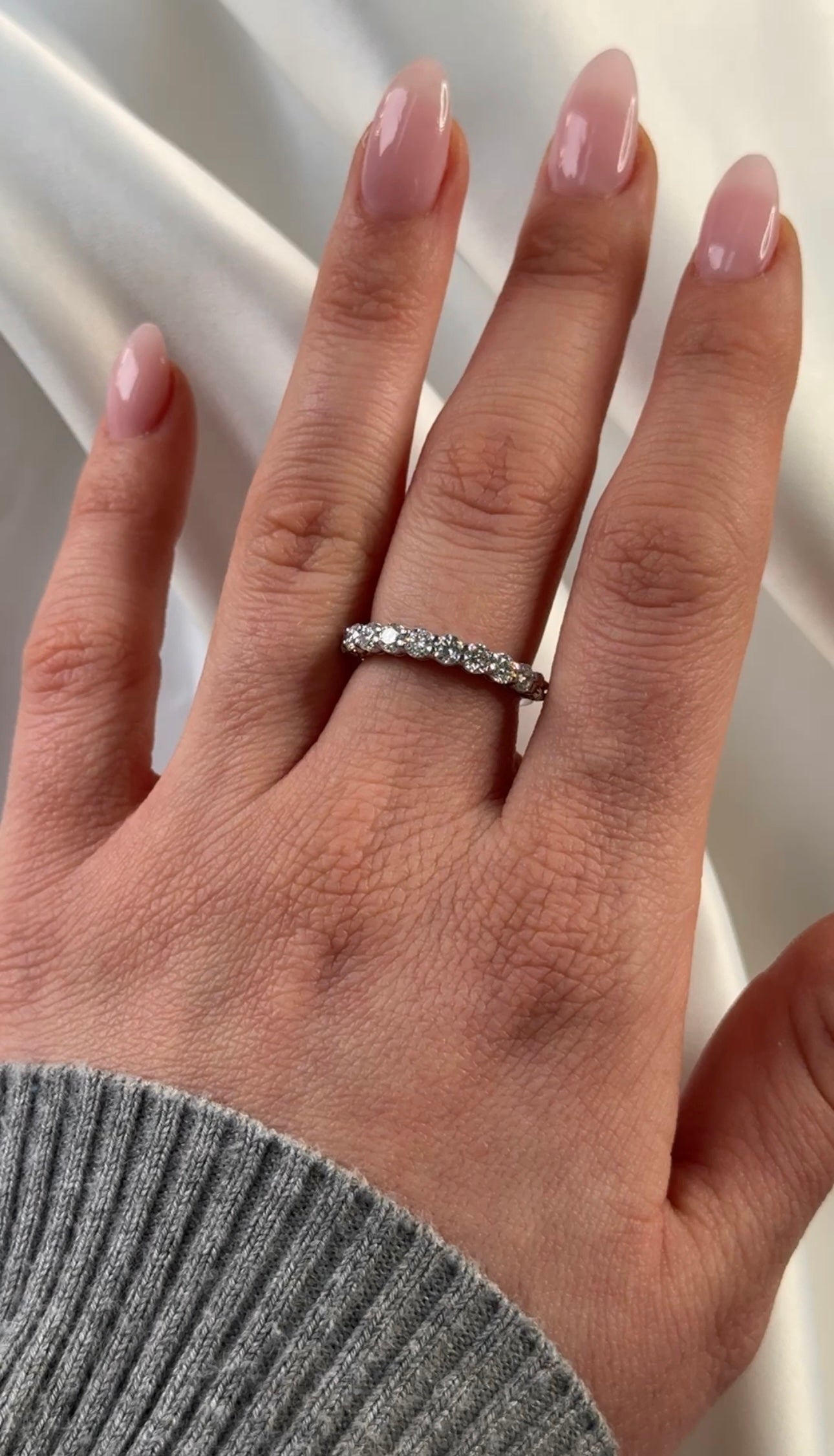 Round eternity ring on sale