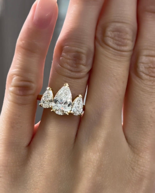 Pear Cut Diamond Trilogy