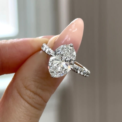 Oval Cut Diamond NSEW Grace Design Engagement Ring