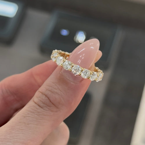 Round Brilliant Cut Diamond Full Eternity Band
