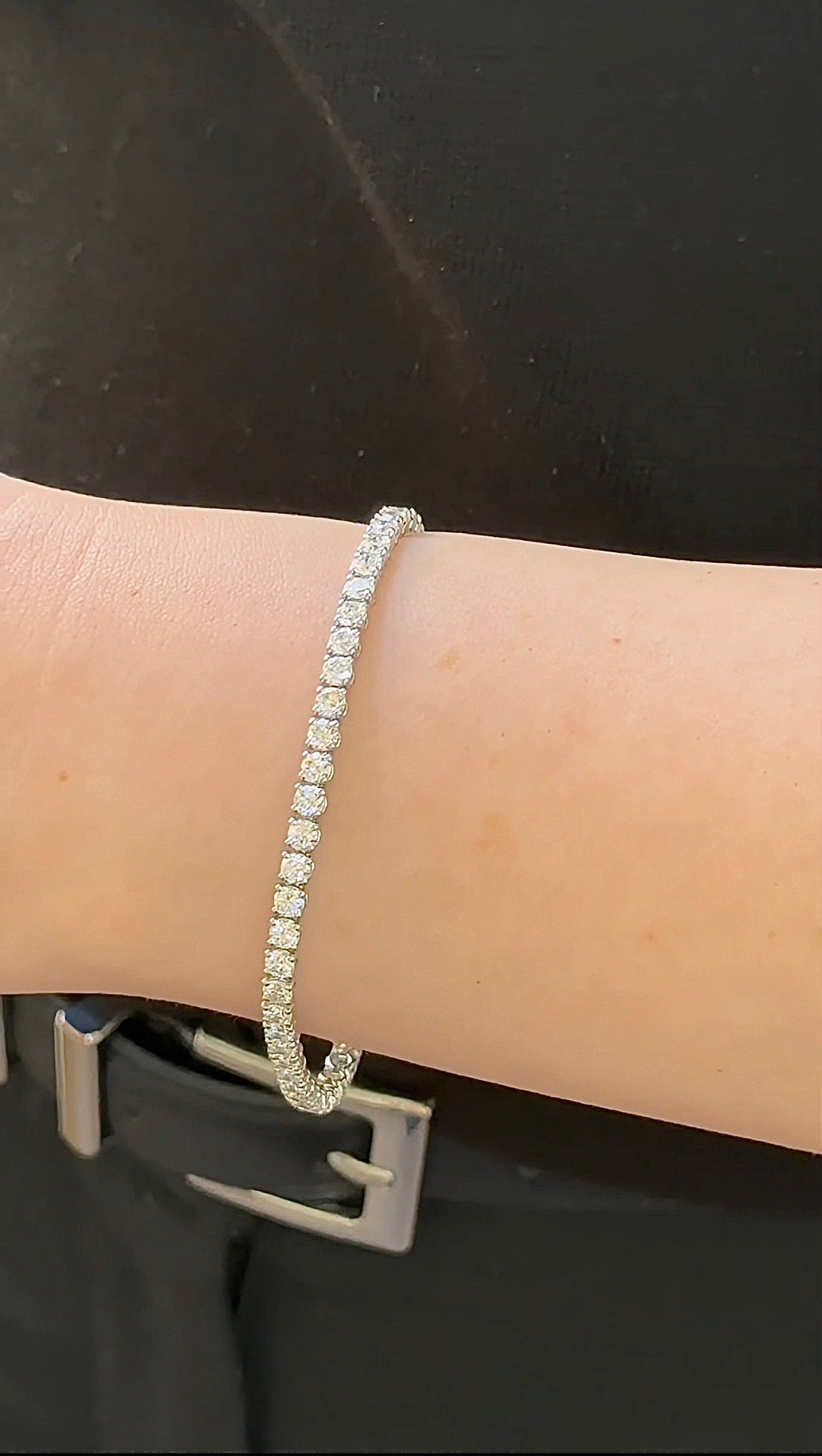 6.01Ct Round Brilliant Cut Classic Set Lab-Grown Diamond Tennis Bracelet