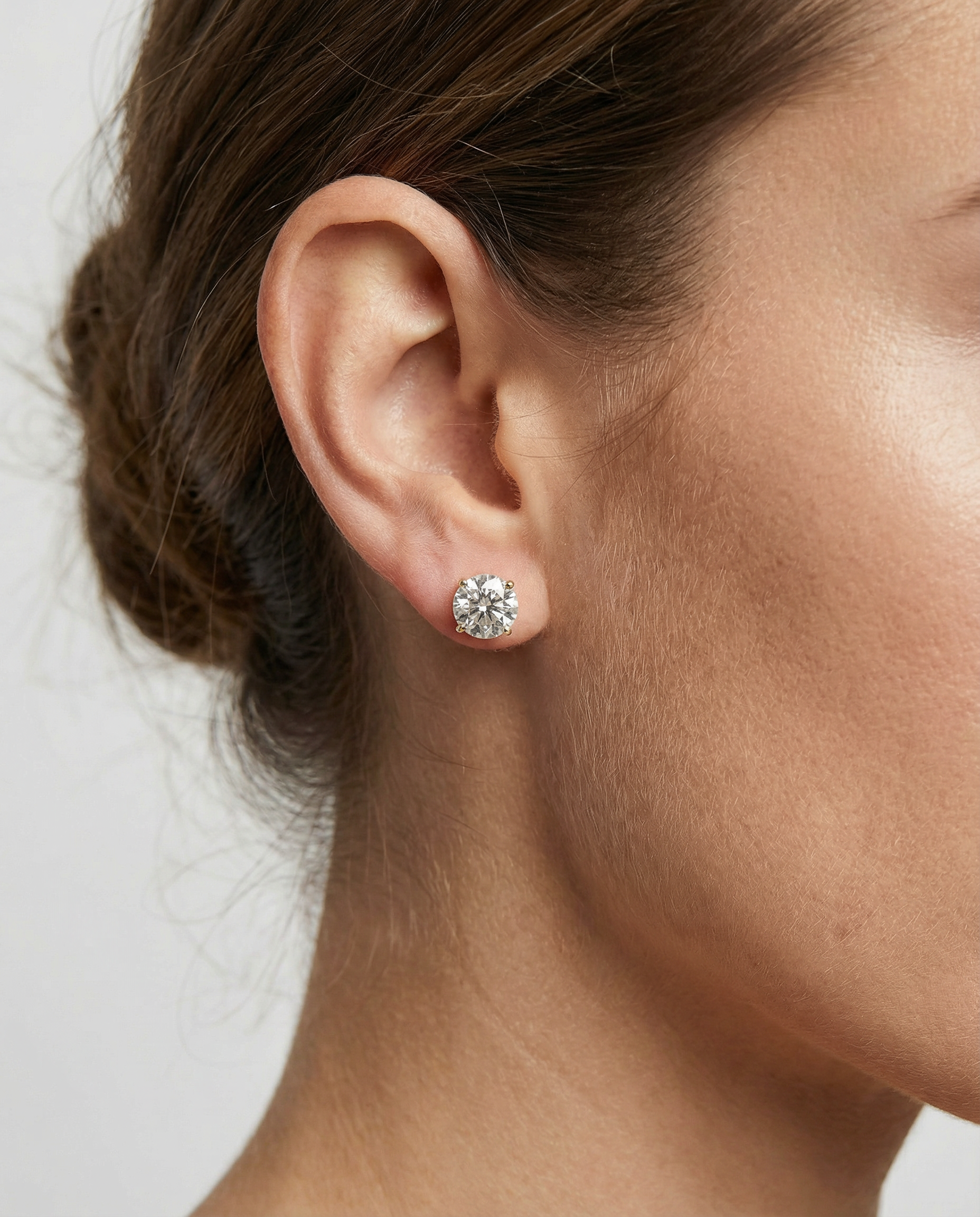 TW3.00ct Round Brilliant Cut Lab-Grown Diamond Studs