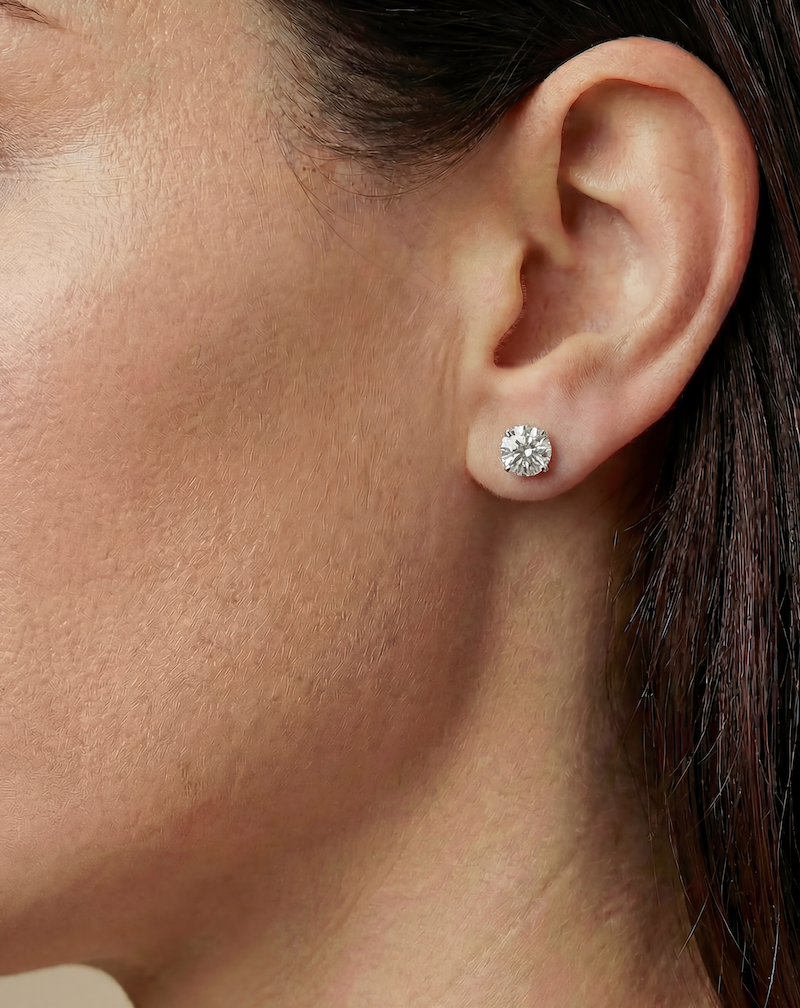TW3.00Ct Round Brilliant Cut Lab-Grown Diamond Studs