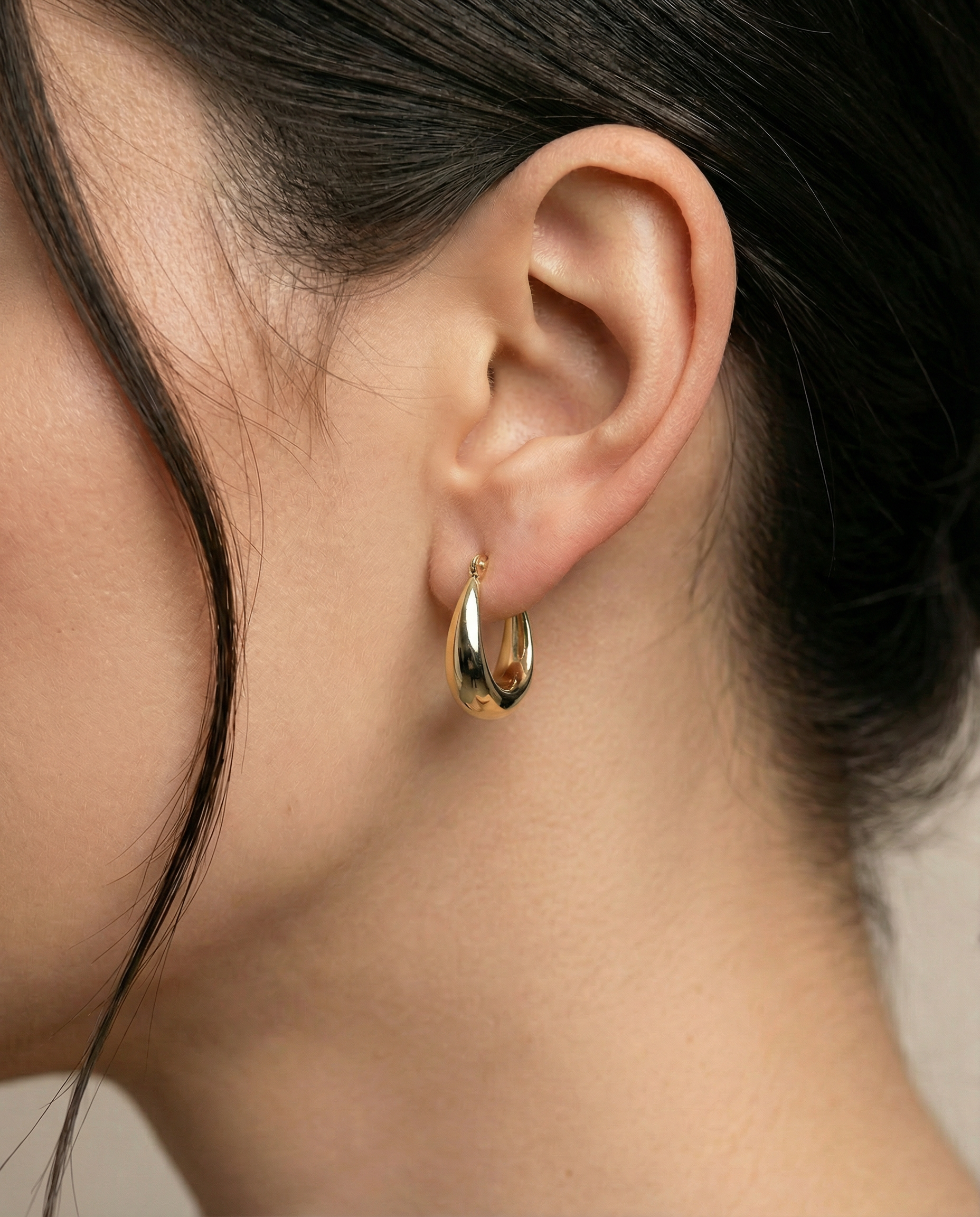 Tapered Hoop Earrings