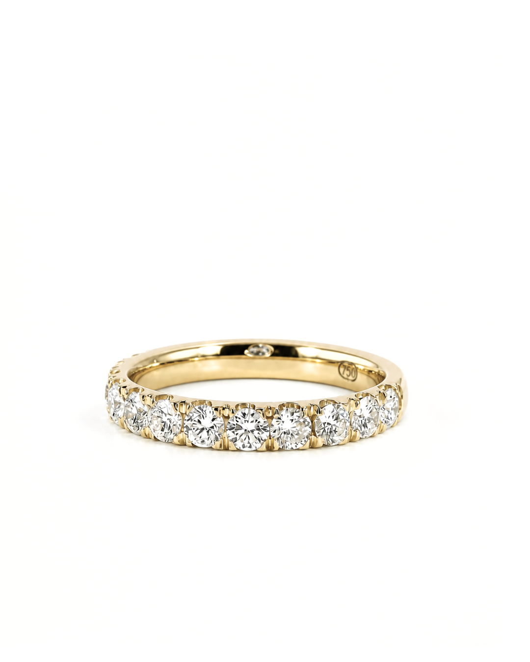 0.70Ct Microclaw Set Lab-Grown Diamond Wedding Band