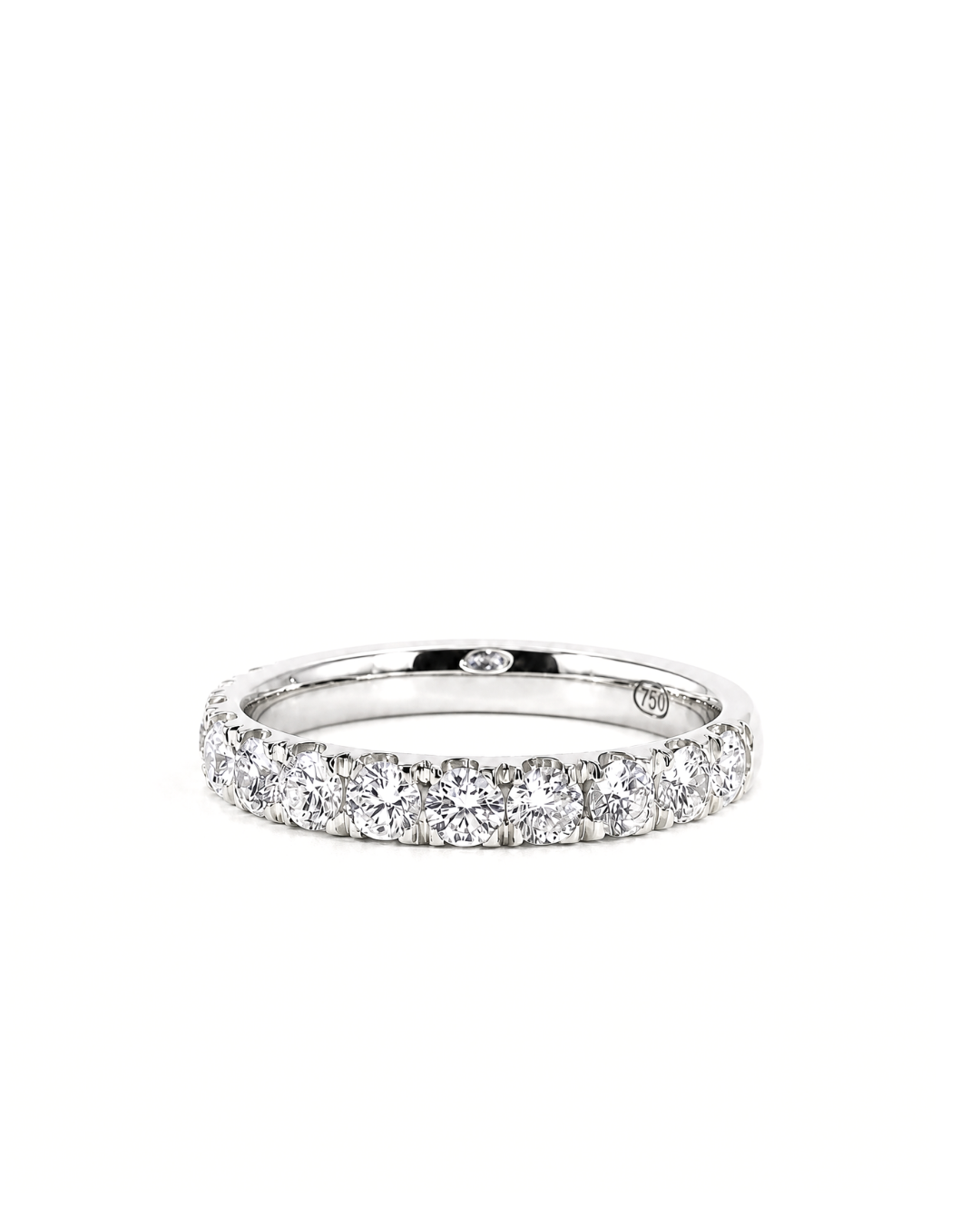 1.10Ct Microclaw Set Lab-Grown Diamond Wedding Band