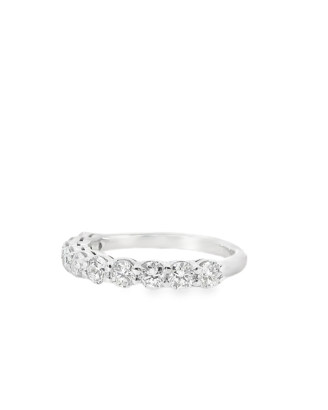 1.20Ct Round Brilliant Lab-Grown Diamond Double Shared Claw Eternity Ring