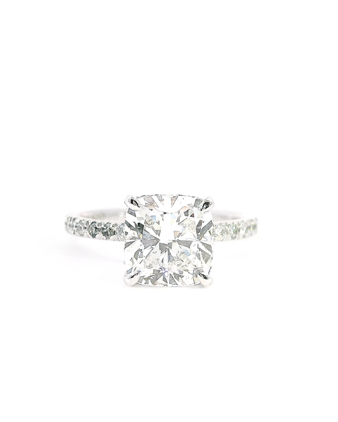 2.97Ct Cushion Cut Lab-Grown Diamond Parker Grace with Hidden Halo
