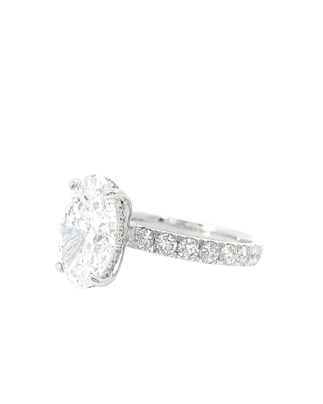 Oval in the Parker Grace Design with Hidden Halo