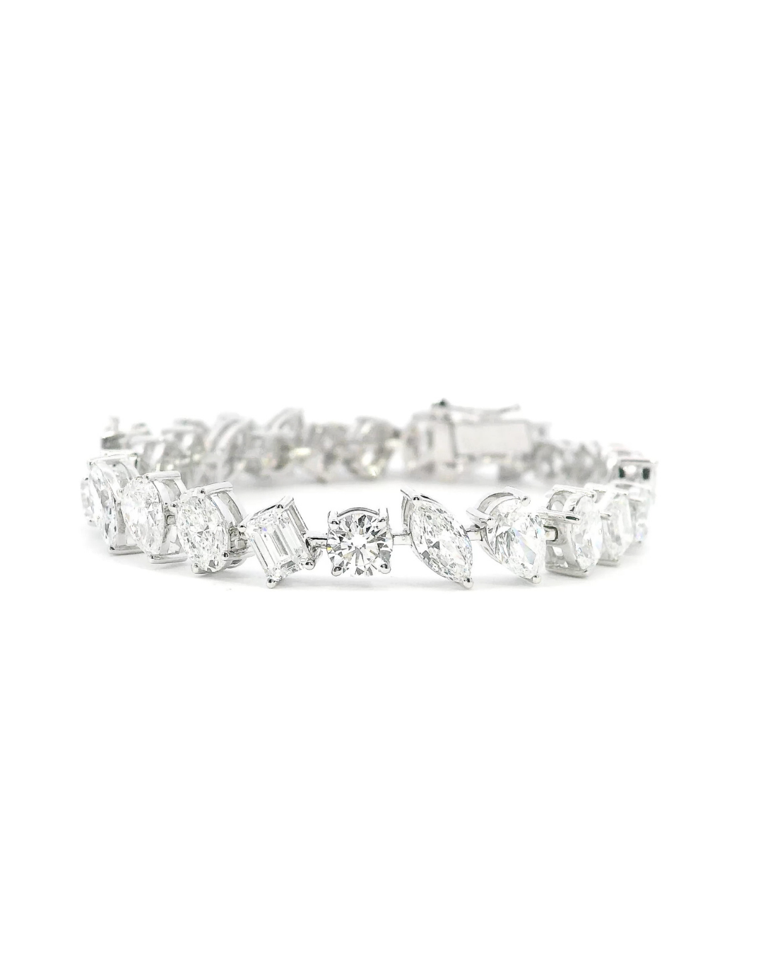 11.50Ct Mixed Cut Lab-Grown Diamond Tennis Bracelet