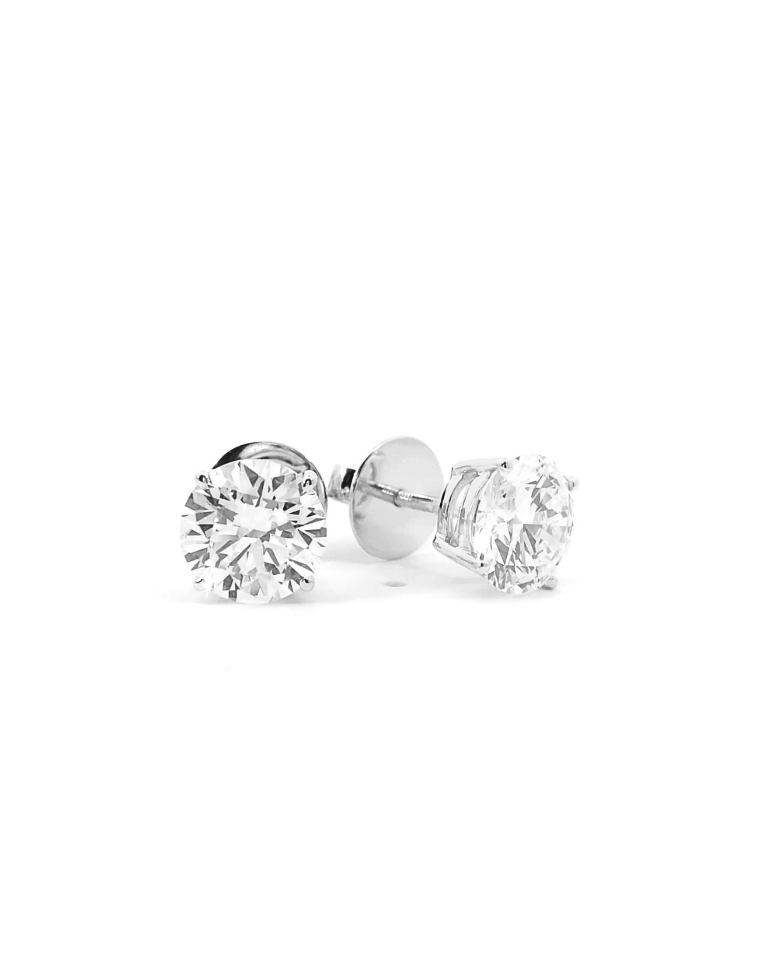TW4.00ct Round Brilliant Cut Lab-Grown Diamond Studs