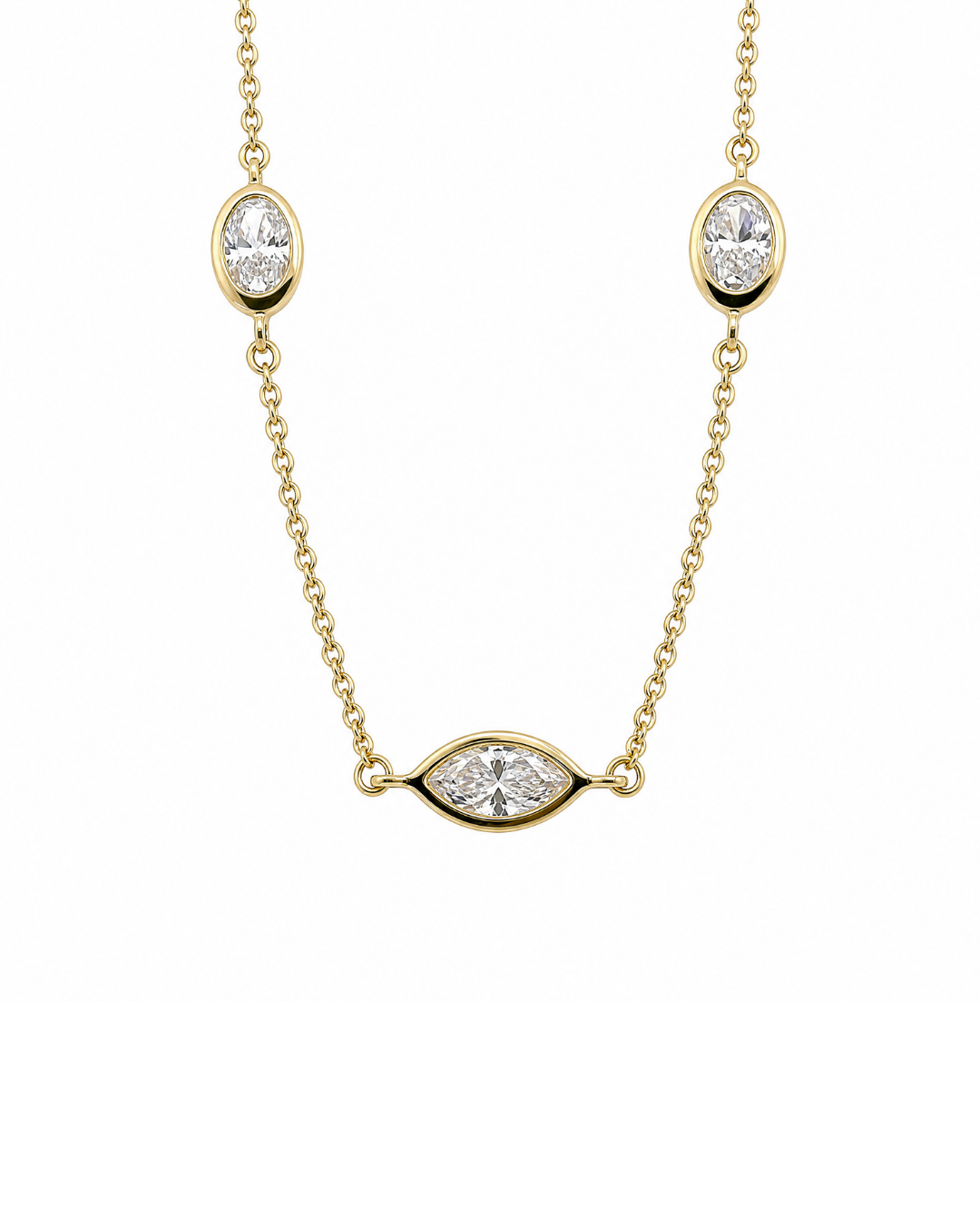 0.81Ct Mixed Cut Lab-Grown Diamond Bezel Set Bracelet