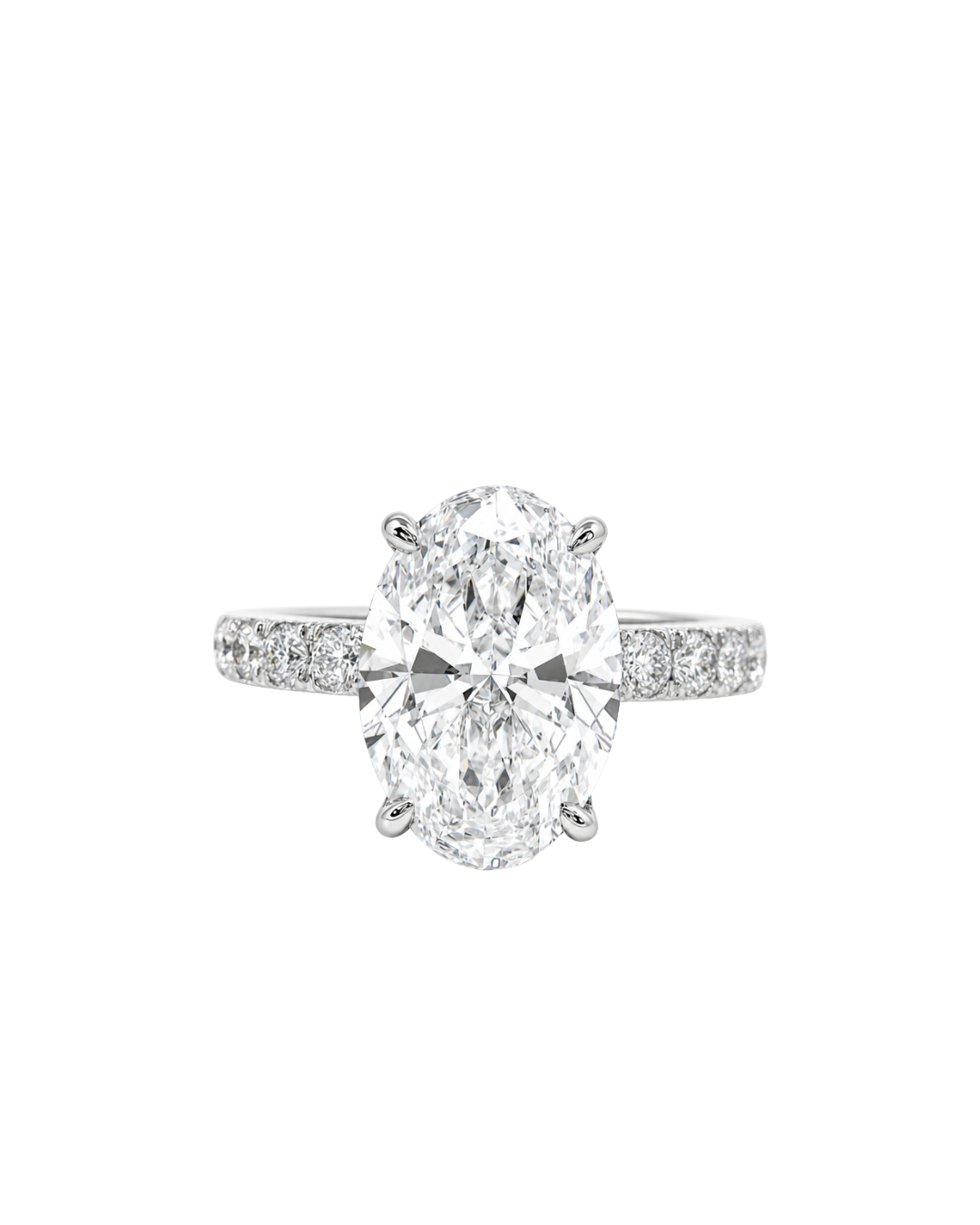 Oval in the Parker Grace Design with Hidden Halo
