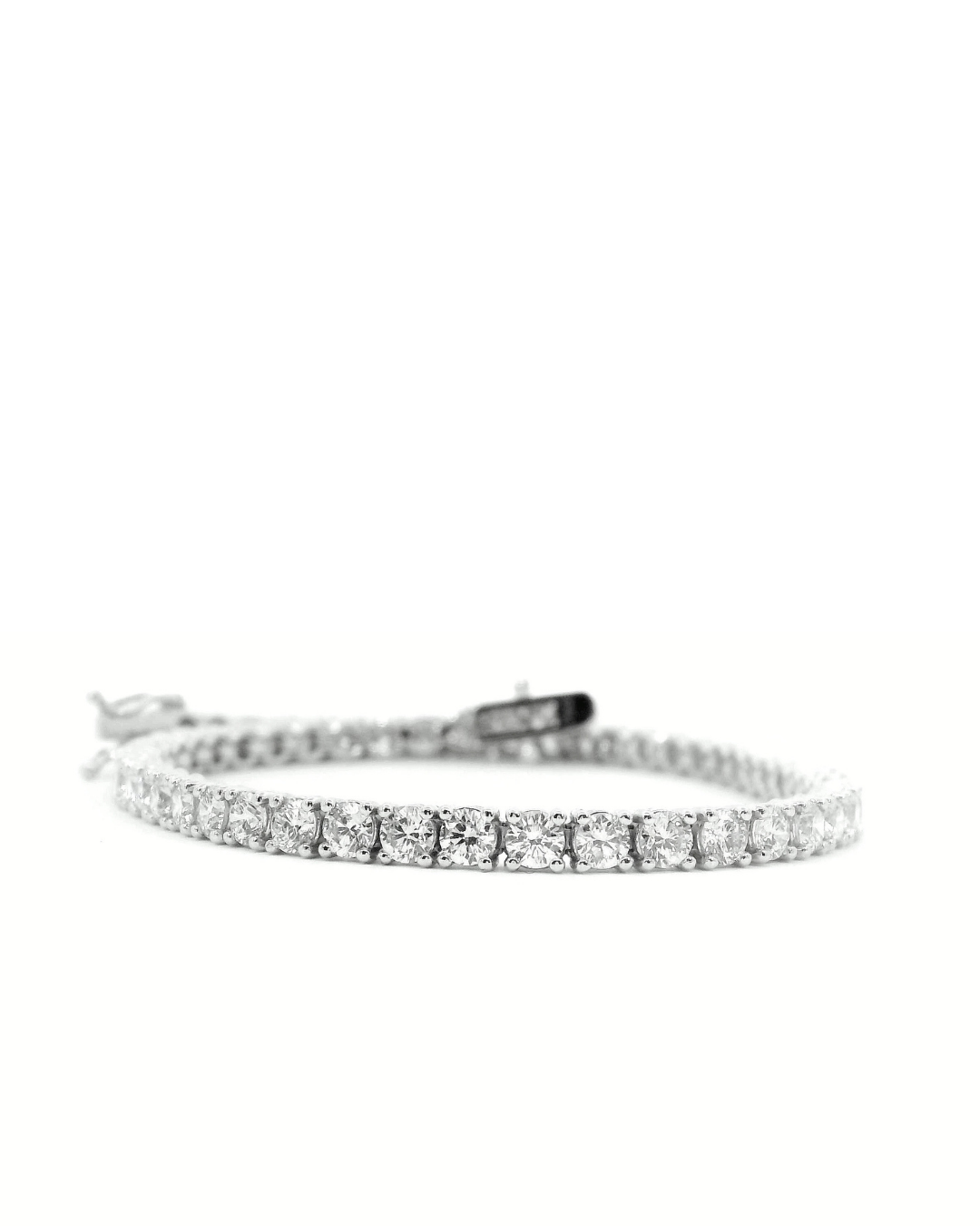 4.78Ct Round Brilliant Cut Classic Set Natural Diamond Tennis Bracelet